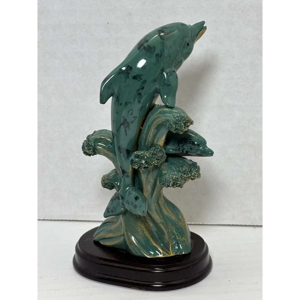 Italia Collection Dolphin Figurine Set Resin Coastal Decor 5